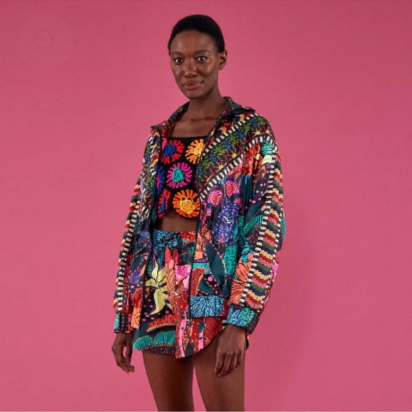 FARM Rio Multicolor Floral Jacket - Picture 2 of 7